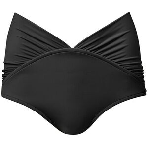 VENUS Black High-Waisted Ruched Bikini bottom
